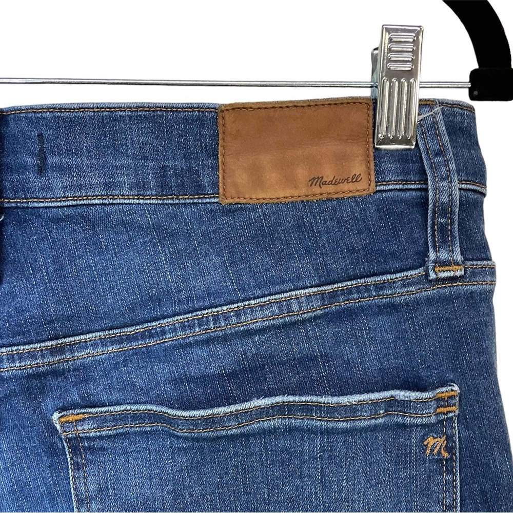 Madewell 10” High-Rise Raw Hem Button Fly Skinny Jeans Sz 30 - Picture 11 of 15